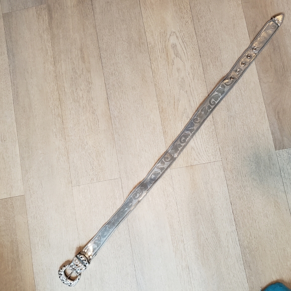 Silver Metal Mesh Rhinestone Belt Decorative Buckle Bling Bling - Picture 2 of 8